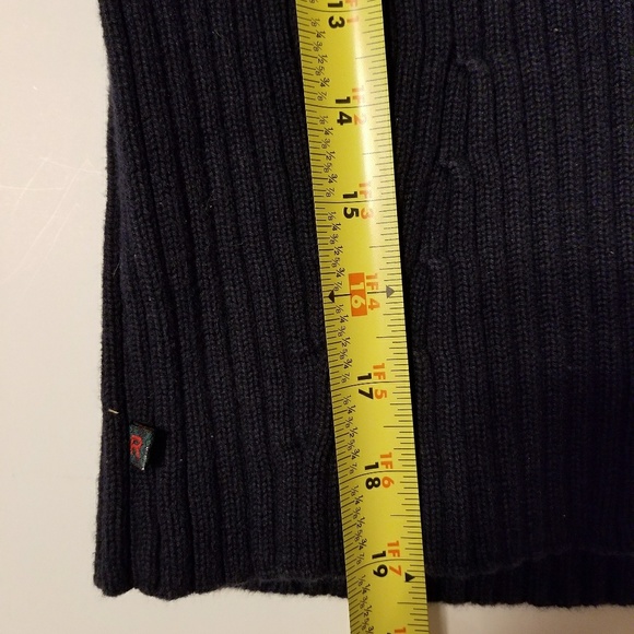 Ralph Lauren sweater/hoodie/blue/cropped sleeve - Picture 4 of 8